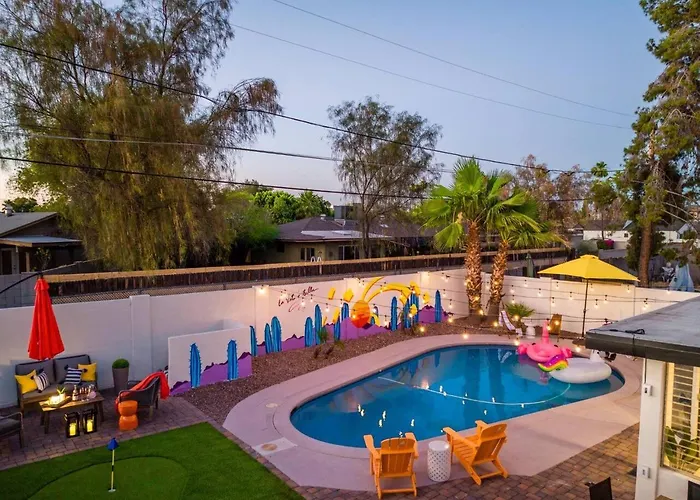 5 Mins Old Town!heated Pool!minigolf!bbq!firepit Scottsdale